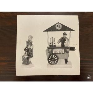 Snow Village Starbucks Cart department 56 dept